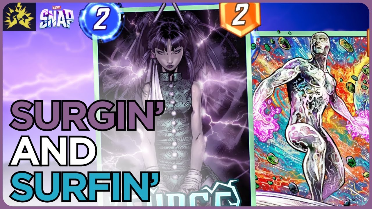 Surge POWERS Up Silver Surfer in Top 6,000 Infinite! | Marvel Snap | Deck Guide