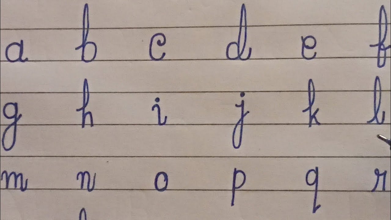 Abcd small letter A to Z Alphabet learn for children English letter Abcd 