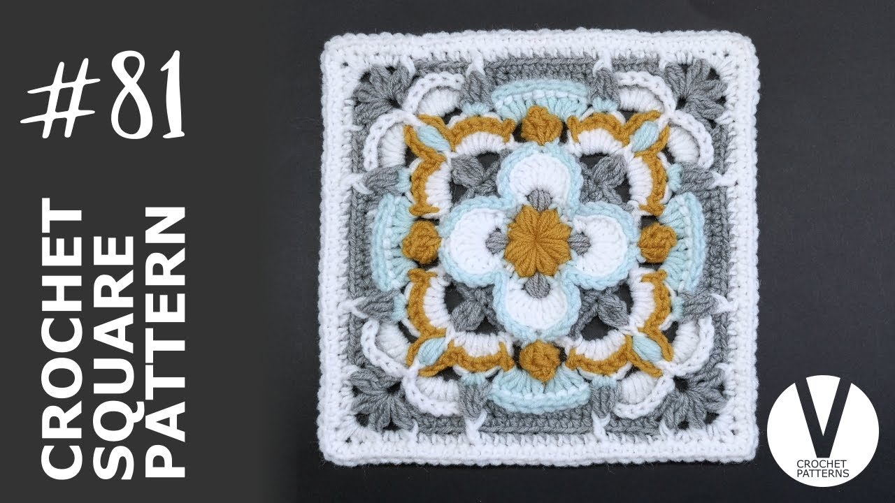 Crochet Afghan Block / Crochet Motif #81