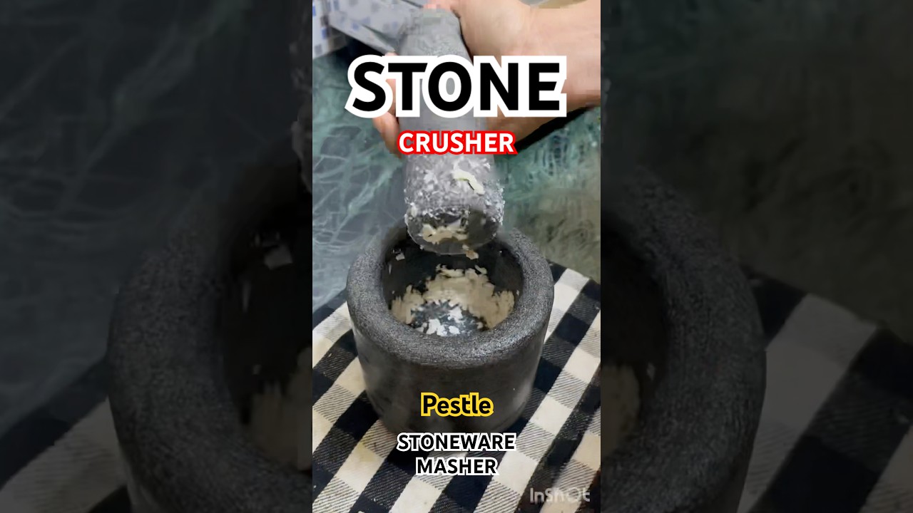 Stone Mortar & Pestle | Ayurvedic Spice Grinder|Kerala Stone Masher | Natural Stoneware Mortar