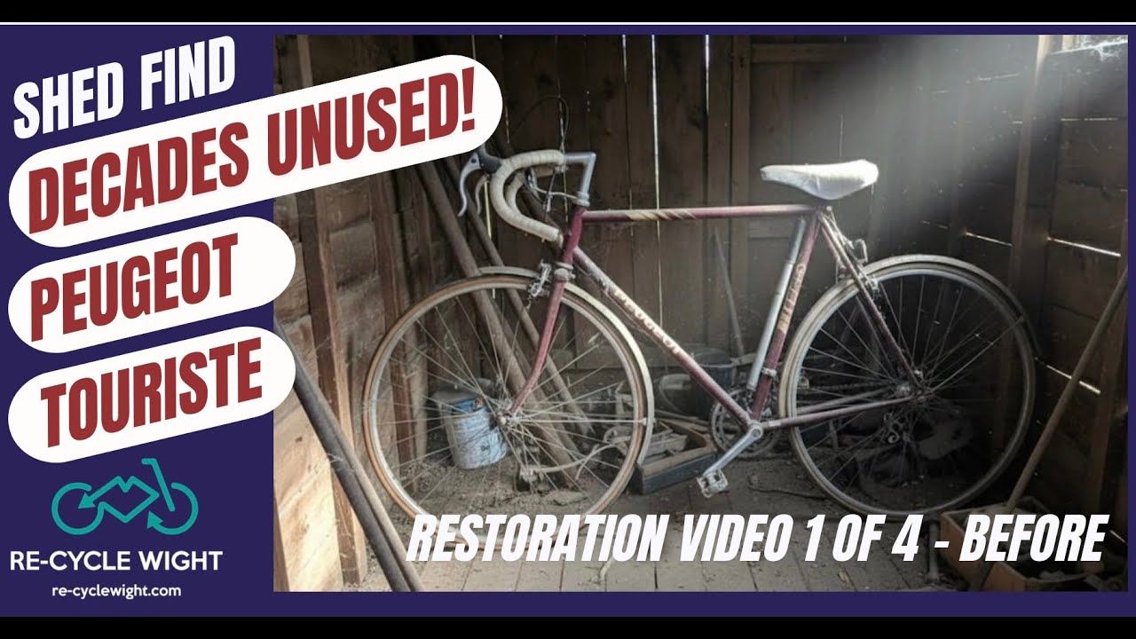 Shed Find! Unused for decades 1980's Peugeot Touriste touring bike. Video 1of4 - before restoration.