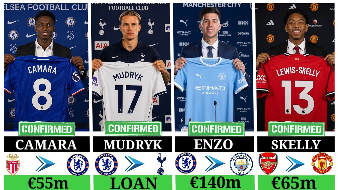 🚨 Confirmed Transfers Today Man City Sign Enzo, Lewis- skelly to United, Camara, Mudryk Shock Move 😱
