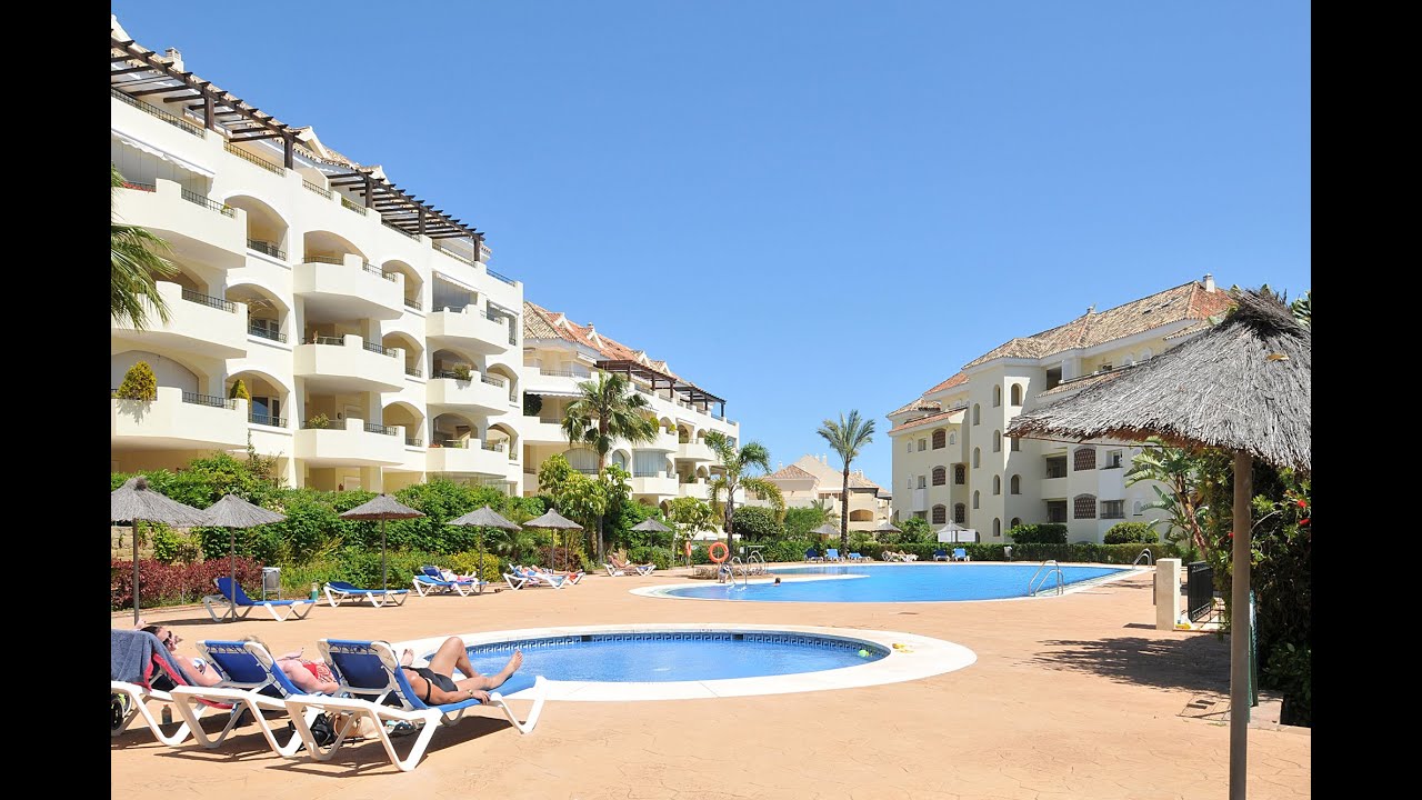 Marbella beach luxury holiday apartment with pool in the resort Hacienda Playa, Costa del Sol, Spain