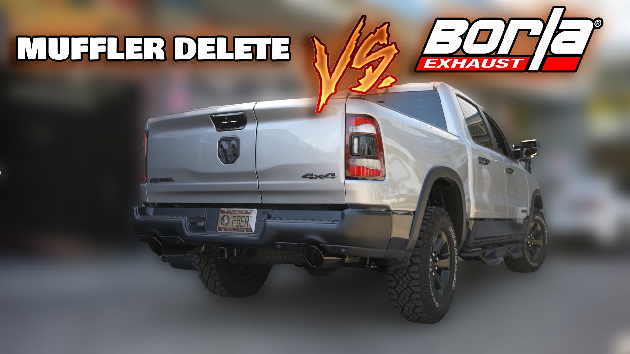 Удаление выхлопной системы Borla Exhaust VS Muffler | **ВНИМАНИЕ** Dodge Ram 1500