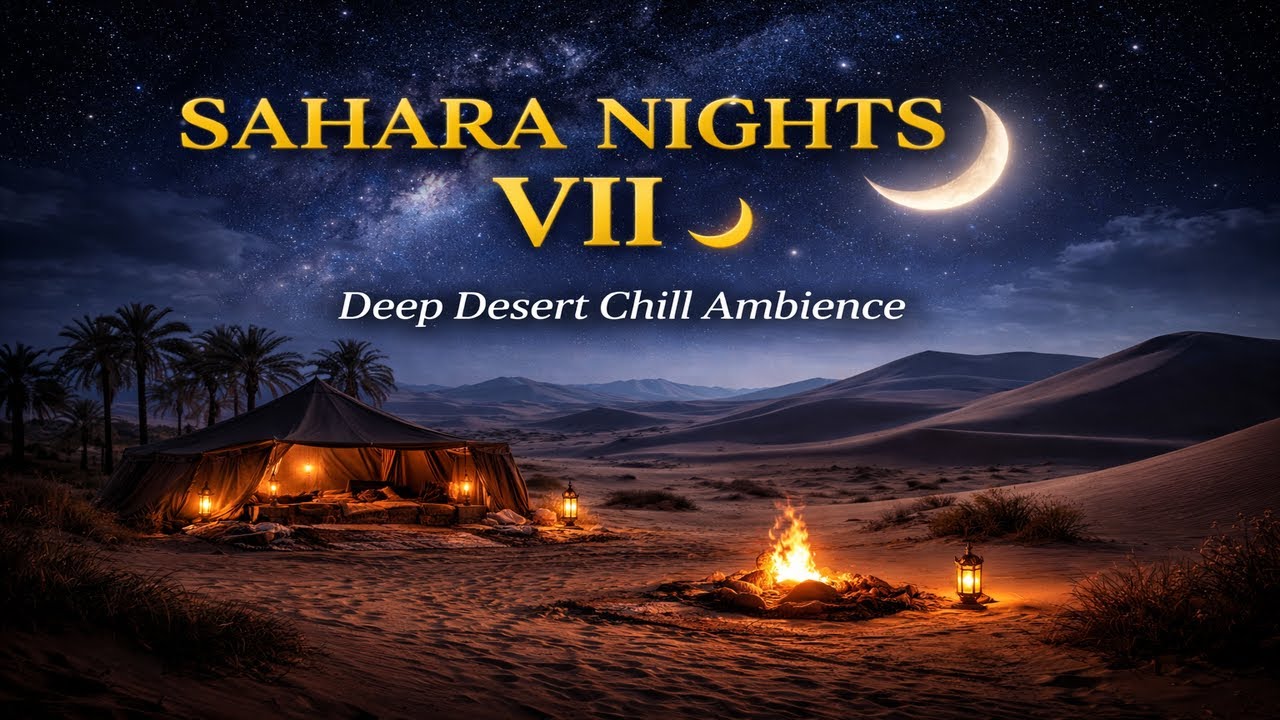 Sahara Nights VII 🌙 Melodic Desert Oud & Night Ambience (2H 37M)