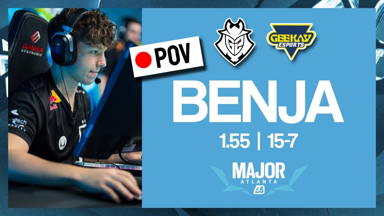 Benja POV | G2 v Geekay | Major Atlanta | Playoffs Day 3