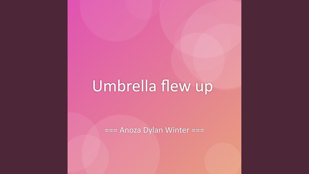 Umbrella flew up