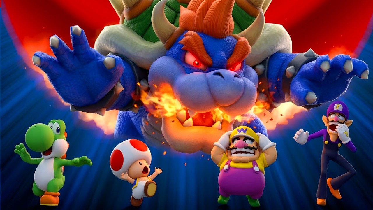 Mario Party 10 - Боузер ДОМИНИРУЕТ над Замком Хаоса! Йоши против Тоада против Варио против Валуид...