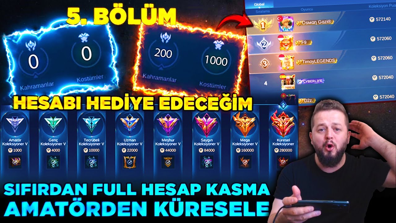 SIFIRDAN BAŞLAYIP UCUZA KALTELİ MLBB HESABI YAPMAK | AMATÖRDEN MEGA KOLEKSİYONERE | BÖLÜM 5