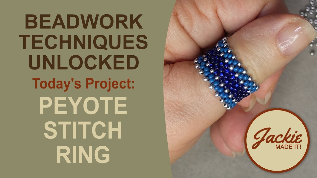 Peyote Stitch Ring Tutorial  Easy Beading Project