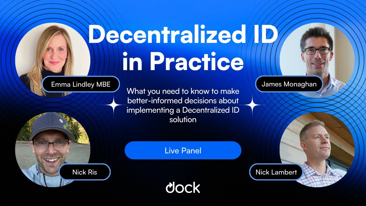 Decentralized ID in Practice - Live Panel