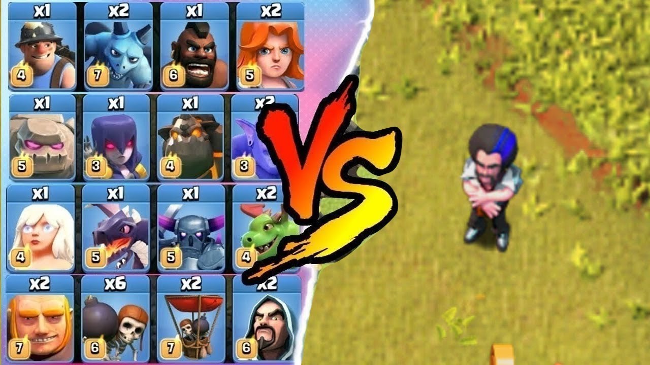 COC ALL TROOPS Vs PARTY WIZARD | CLASH OF CLANS NEW UPDATE !