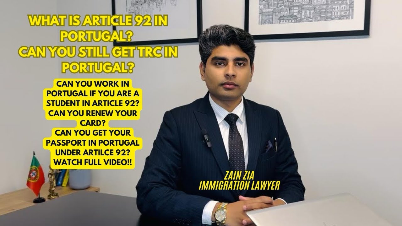 Can You Still Get TRC In Portugal 🇵🇹? ARTICLE 92 Questions & Answers session