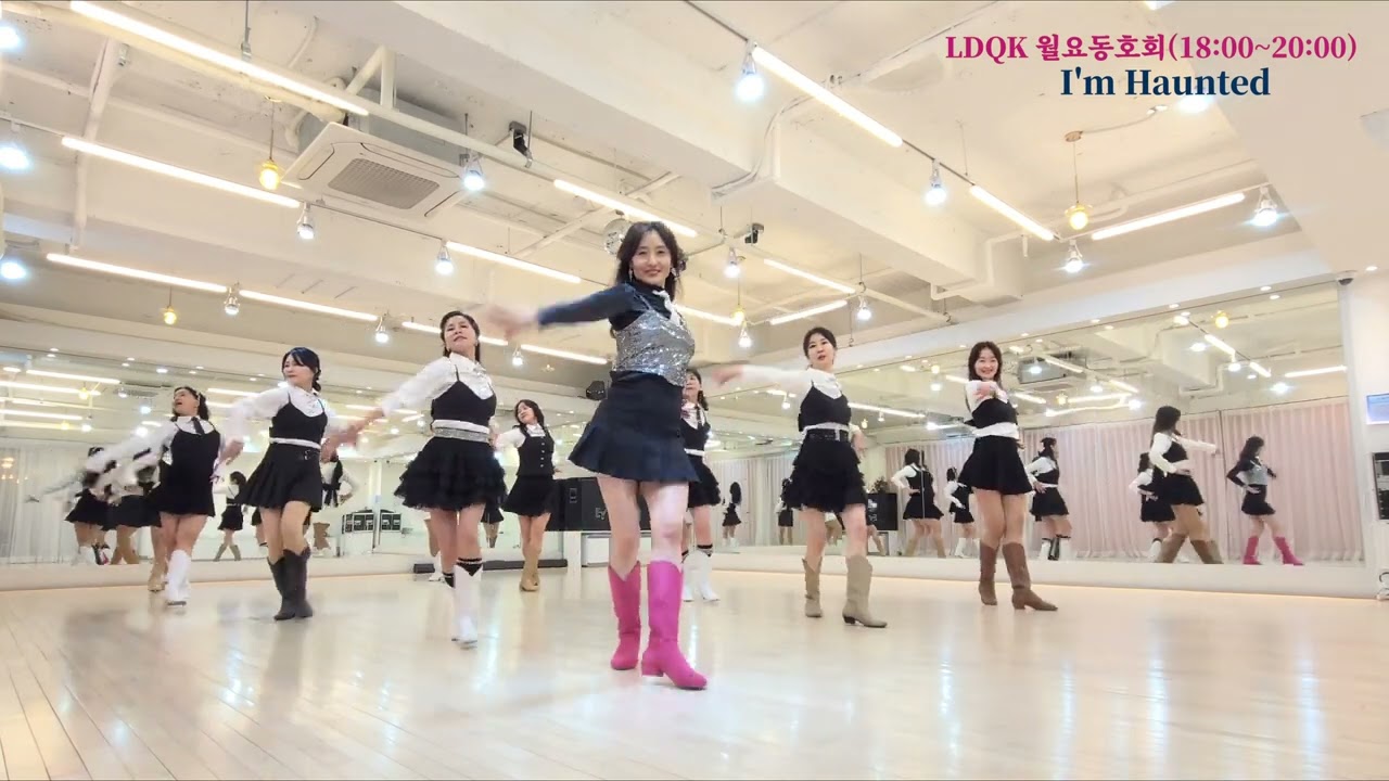 I'm Haunted Line Dance l Intermediate l 아임 헌티드 라인댄스 l Linedancequeen