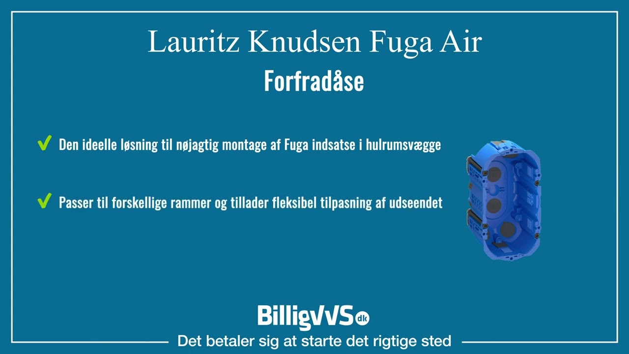 LK Fuga Air Forfrad&aring;se, 2M, bl&aring; EAN: 5703302156103