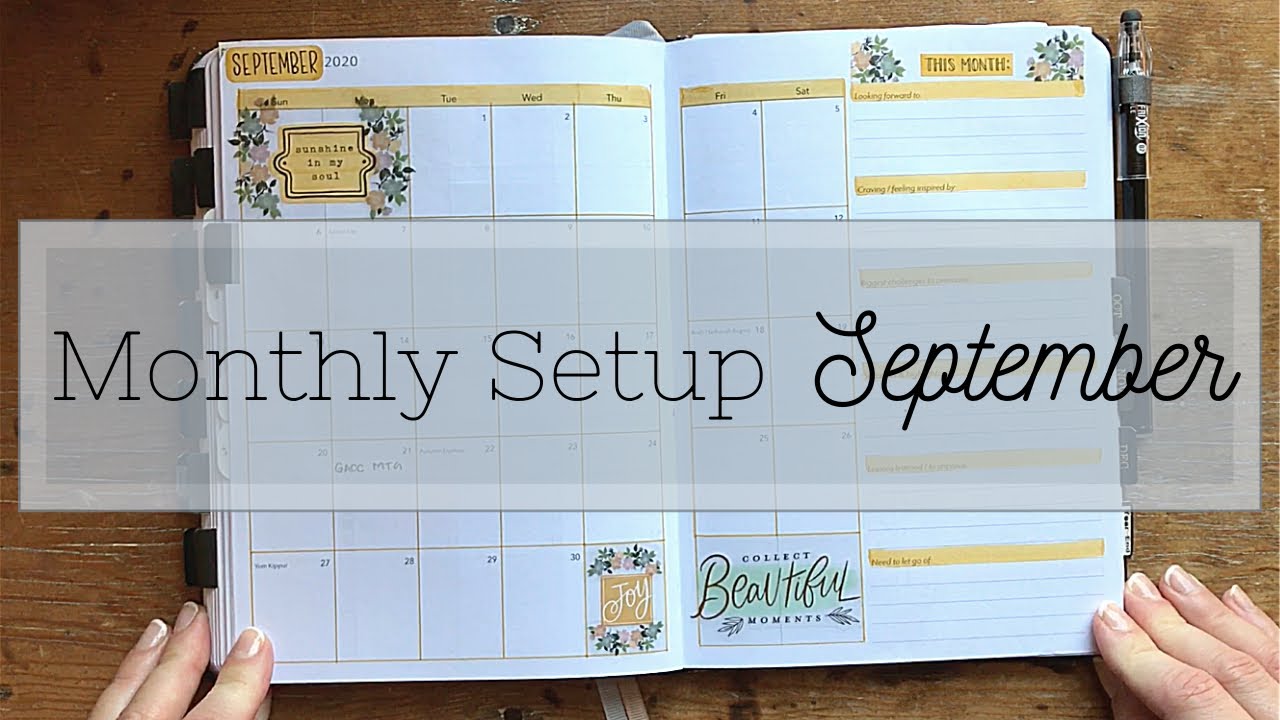 September 2020 Unbound Planner Setup | A walk through town
