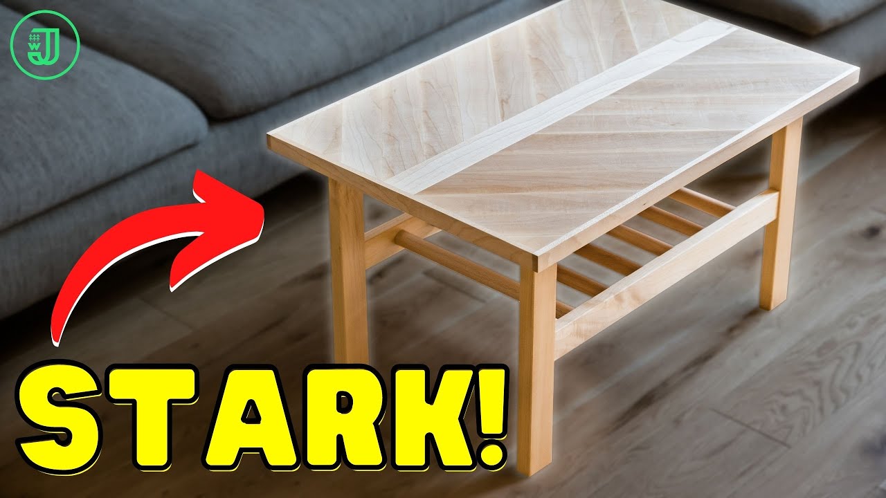 So baust du dir einen stylischen BEISTELLTISCH aus HOLZ! | Couchtisch selber machen | Jonas Winkler