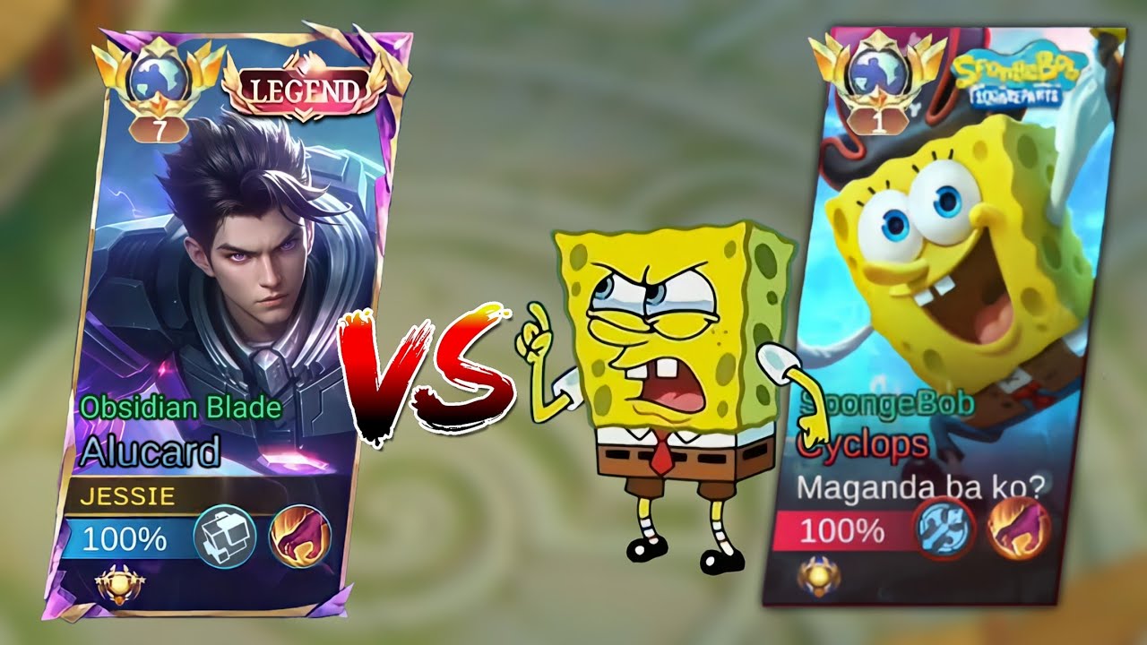 ALUCARD vs BUFFED CYCLOPS🔥 | KING OF LIFESTEAL vs SPONGEBOB | WHO WILL WIN? - MLBB