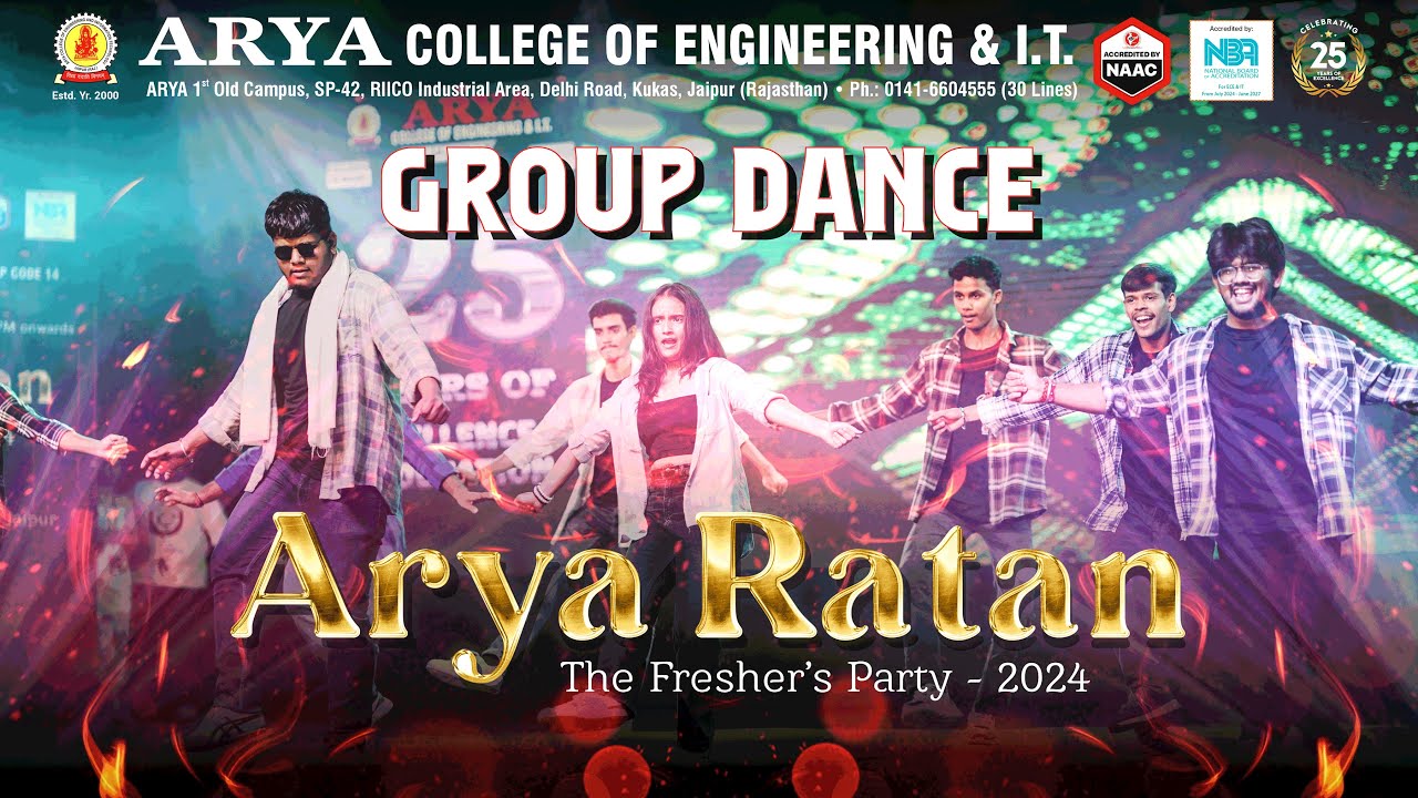 Group Dance | Arya Ratan 2024 | The Fresher's Party