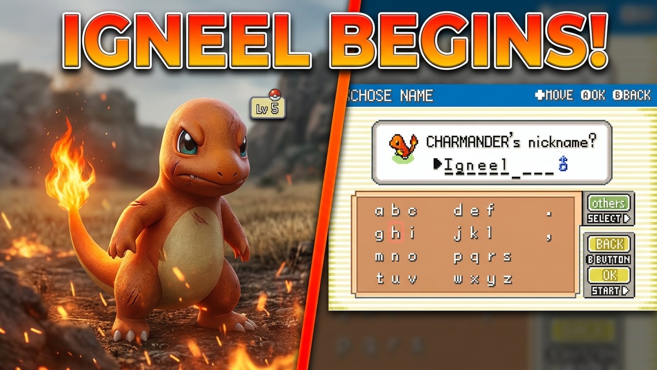 Starting My Charmander Run in Pokemon FireRed on Switch!