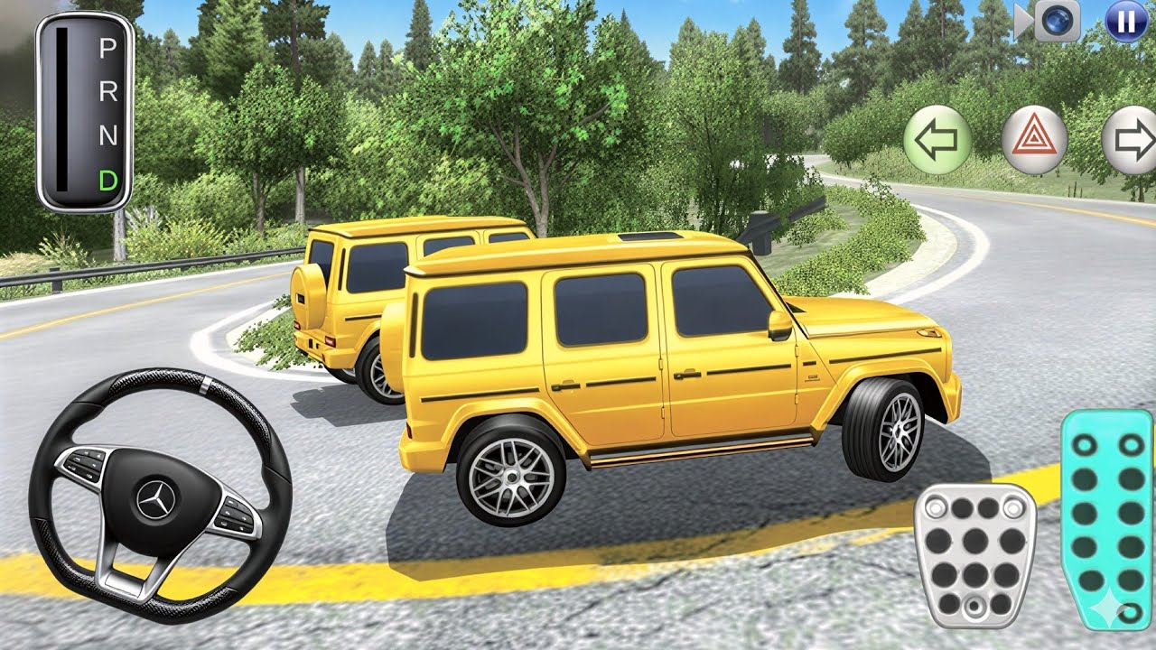 Golden Mercedes G63 AMG: Extreme Narrow Mountain Road Drive | 3D Driving Class 2026