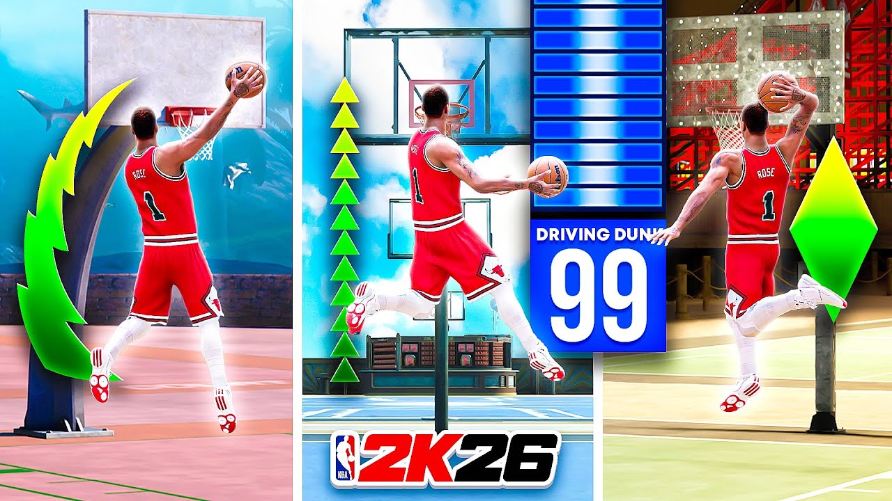 USING EVERY DUNK METER with a 99 DUNK RATING on NBA 2K26