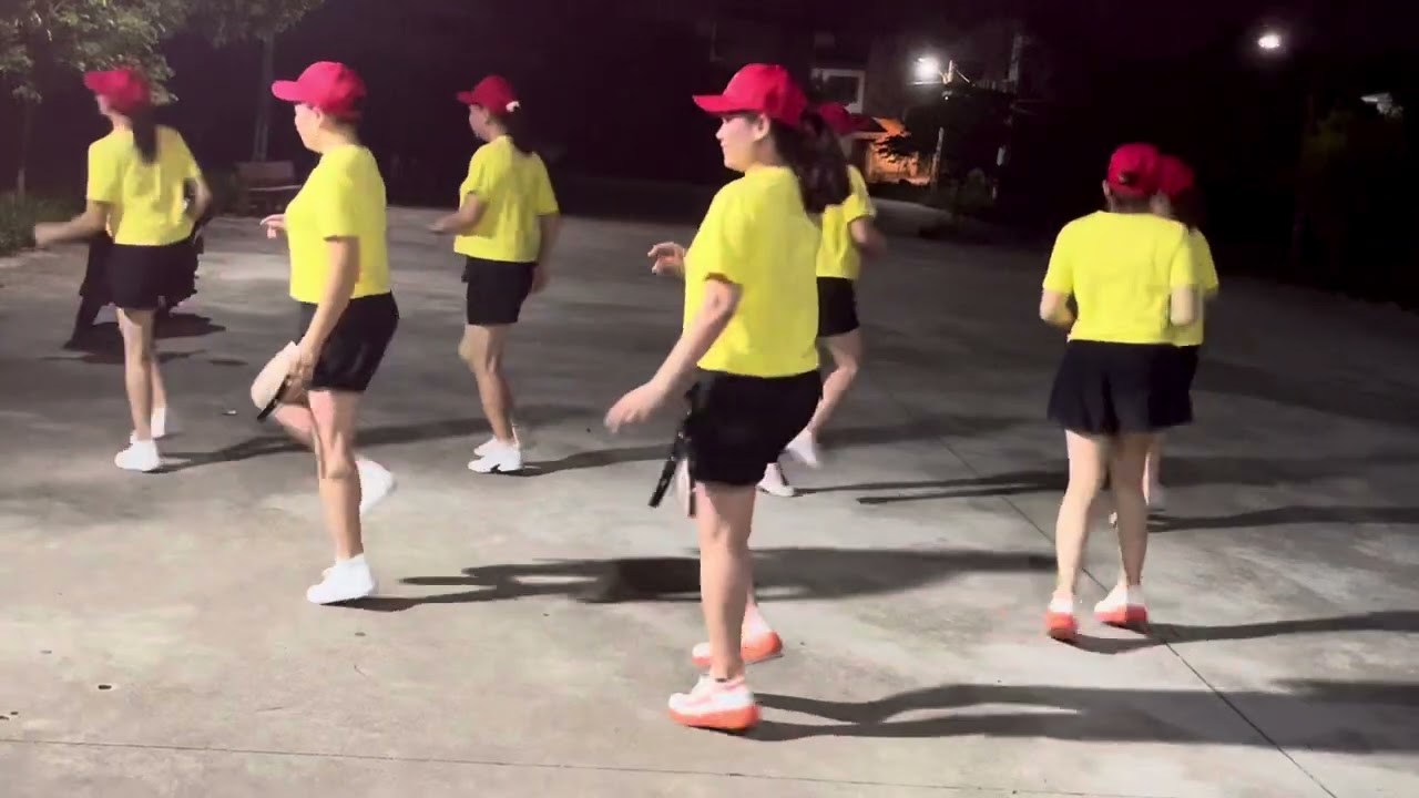 Đội dân vũ bạch hạc nhảy bài hoa bướm say 