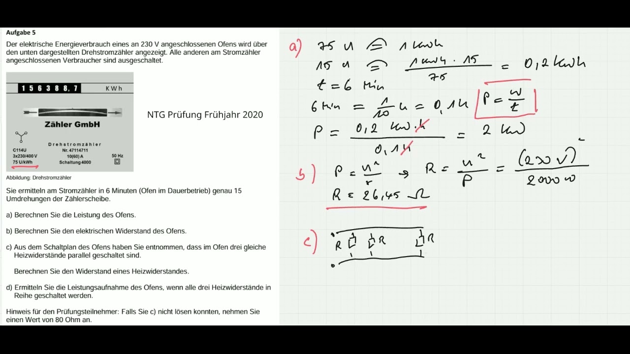 NTG Prüfung Frühjahr 2020 Aufgabe 5