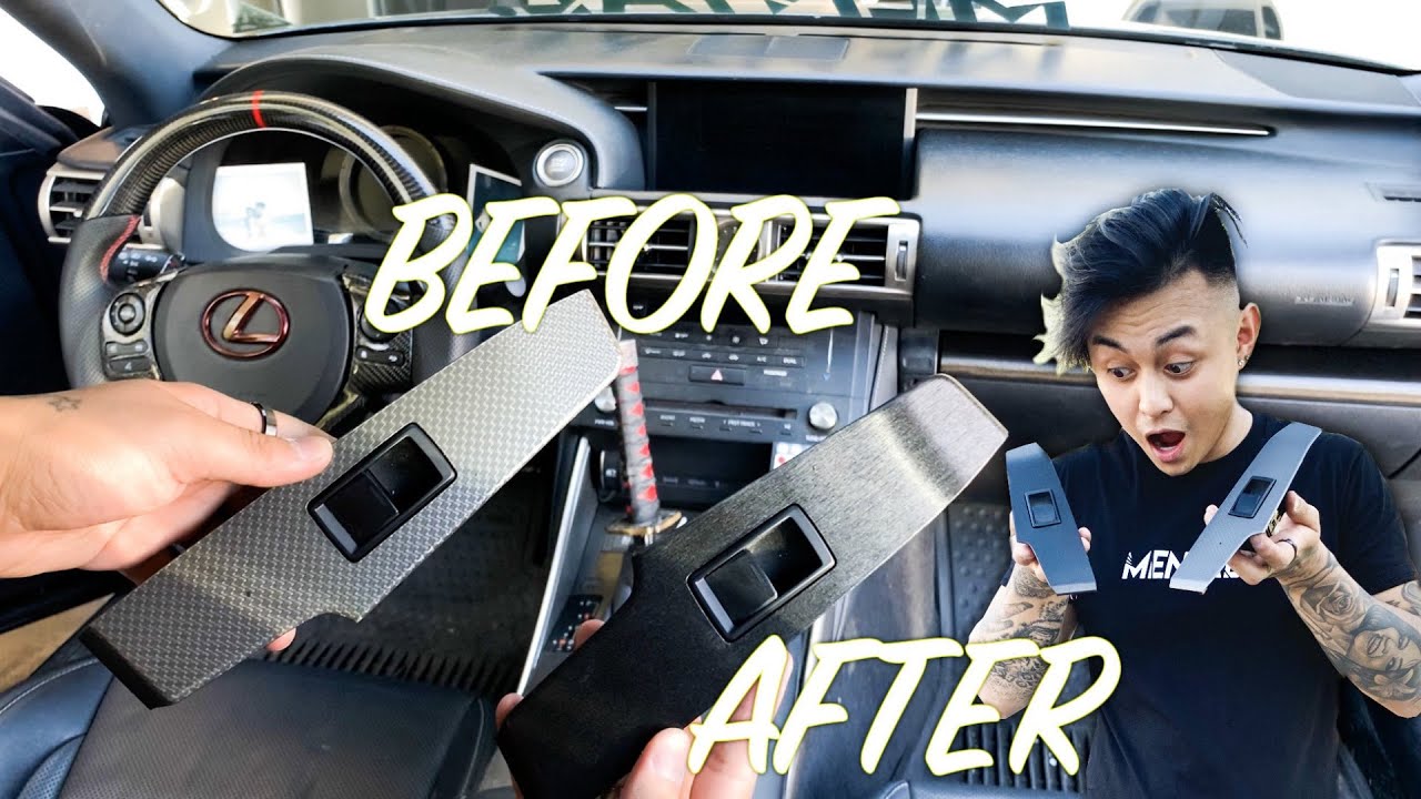 Vinyl Wrapping Interior Pieces In A Lexus!