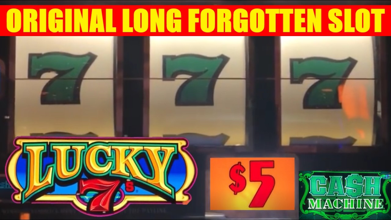 You can't find this slot anywhere anymore! Original Lucky 7's + Cash Machine slots!