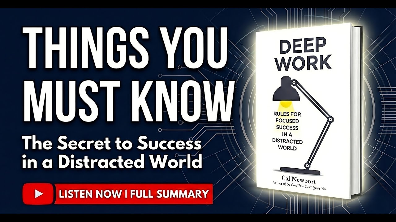 Deep Work Explained in 13 Minutes  | Cal Newport  | THE MORALE