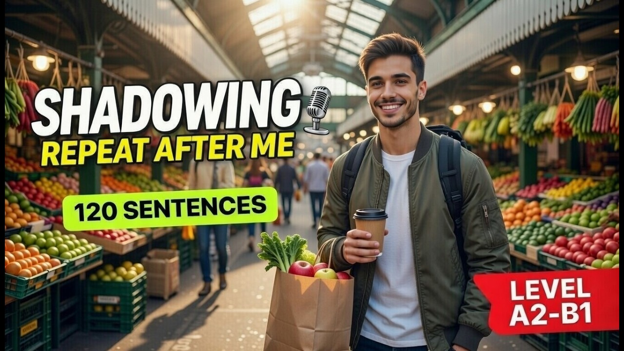 How to Speak English Fluently: 120 Sentences Shadowing Practice (A2-B1) | Alex’s Story Ep.2