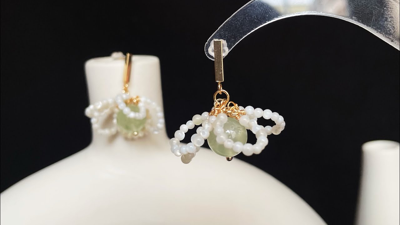 Tutorial flower earrings#earringslover #earrings #handmadejewelry #earringsdesign #tutorial