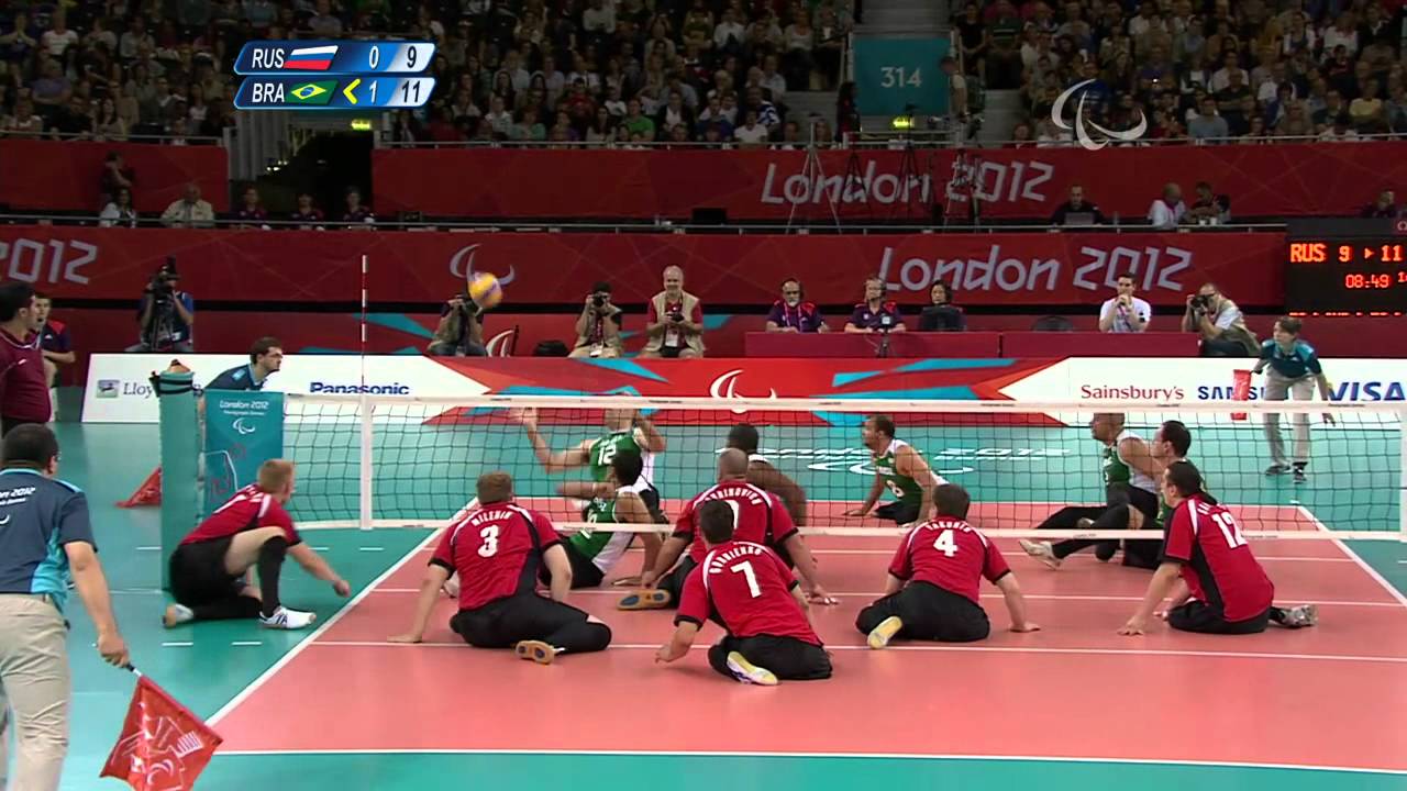 Sitting Volleyball - RUS vs BRA - Men's Quarterfinal 1 - Match 36 - London 2012 Paralympic Games