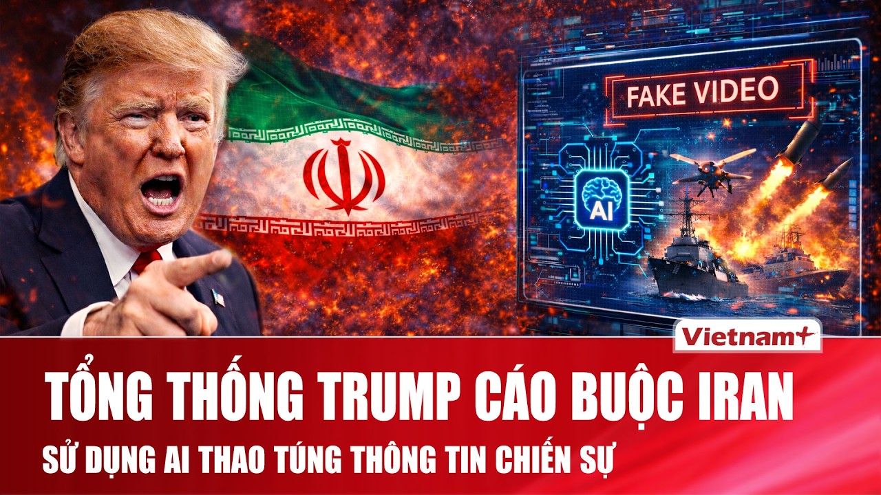 Tổng thống Trump cáo buộc Iran dùng AI dựng cảnh tấn công tàu sân bay Mỹ, tạo đám đông 250.000 người