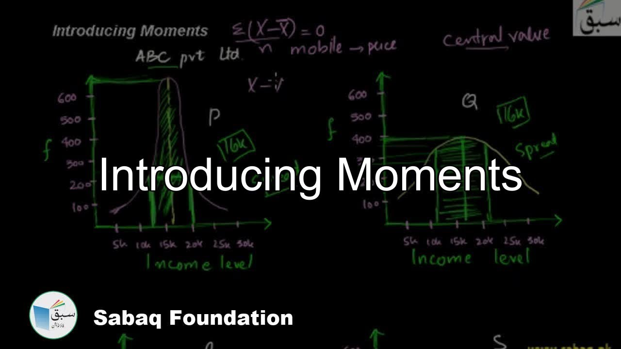 Introducing Moments, Statistics Lecture | Sabaq.pk