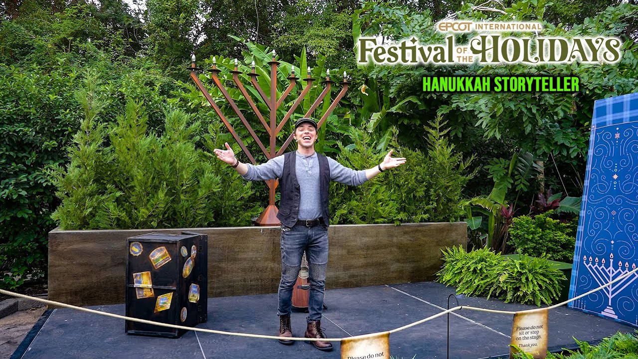 Hanukkah Storyteller EPCOT International Festival of the Holidays 2024 11 29