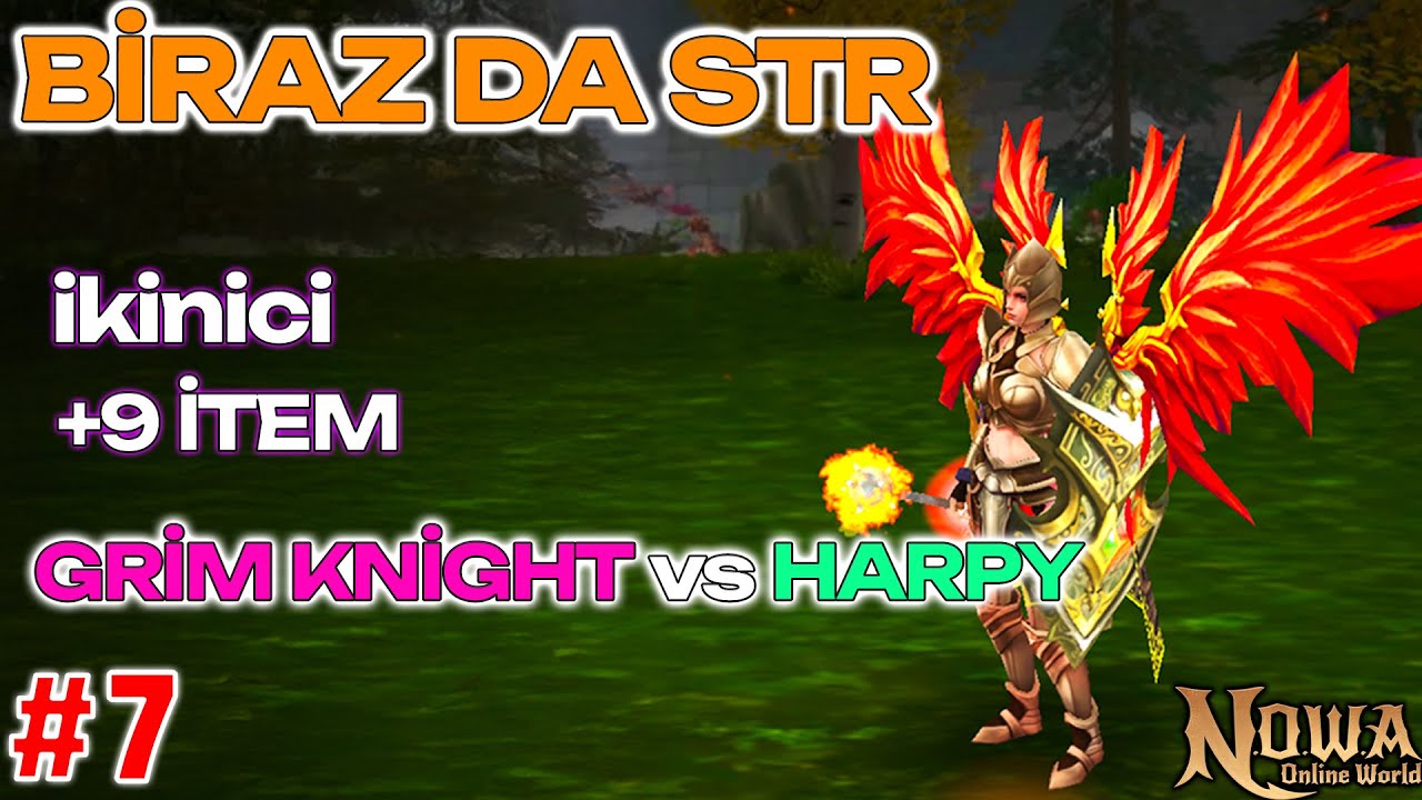 GRİM KNİGHT VS HARPY | İKİNCİ +9 İTEM ! | YENİ QUEST | Nowa Online World
