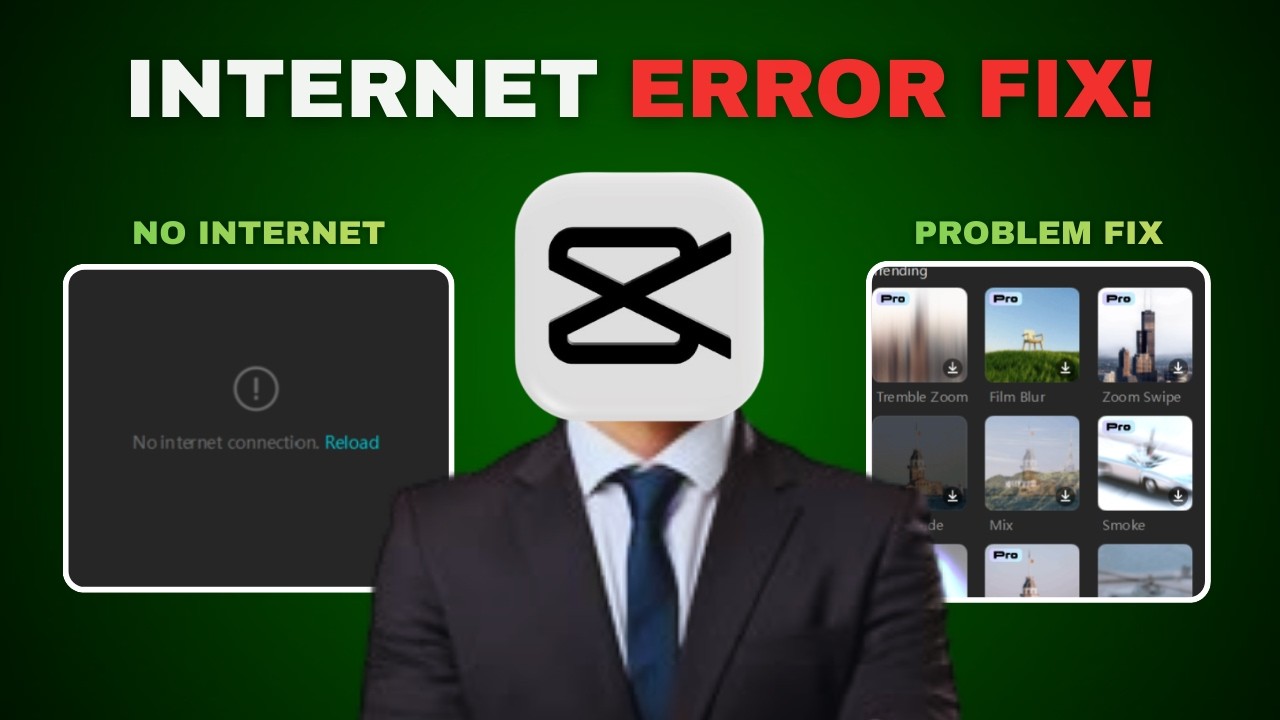 CapCut No Internet Connection Problem Solved 2026