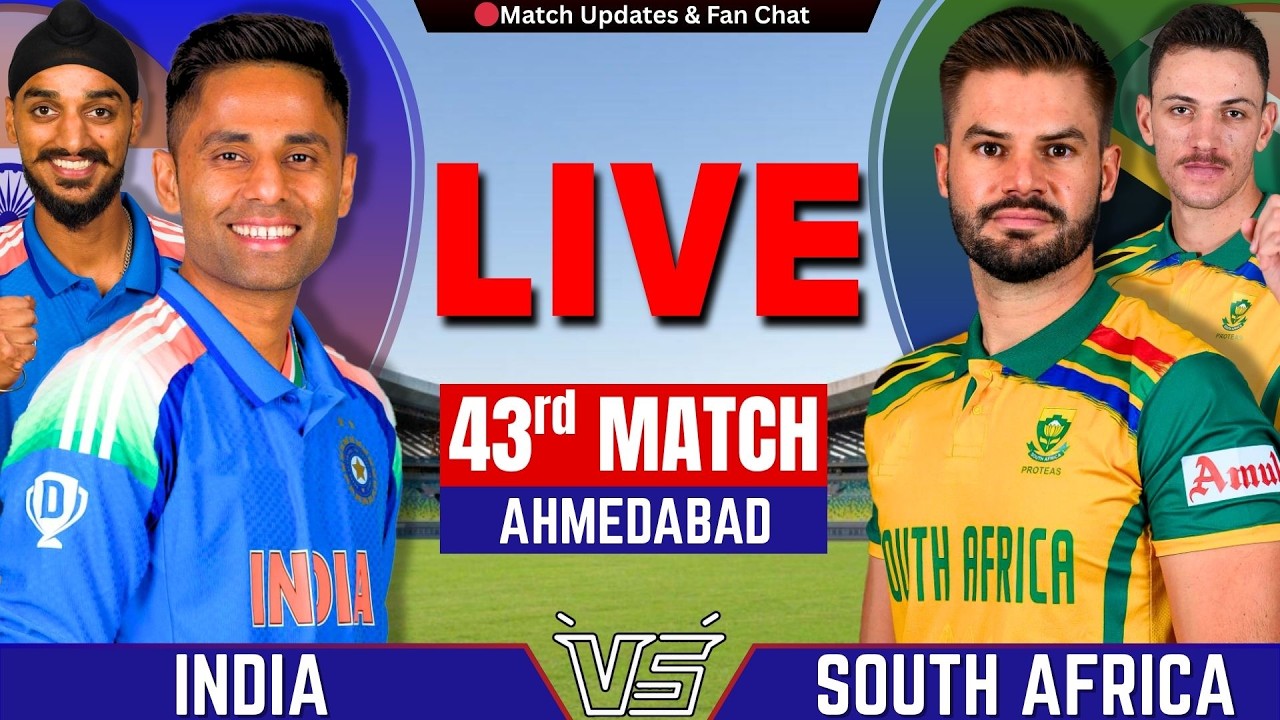 🔴INDIA vs South Africa, 43rd Match World Cup | Live Cricket match Today | IND vs SA Live | by Shahid