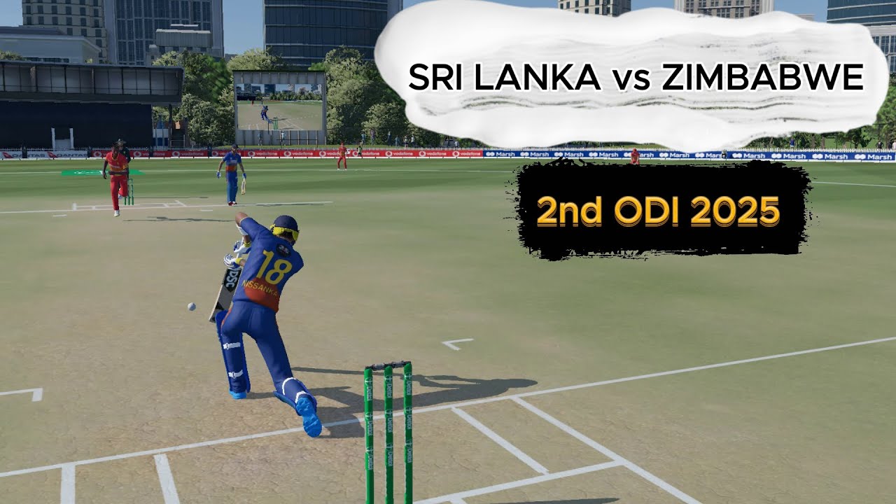 2nd ODI 2025 | Sri Lanka vs Zimbabwe | Cricket 22 | Gameplay