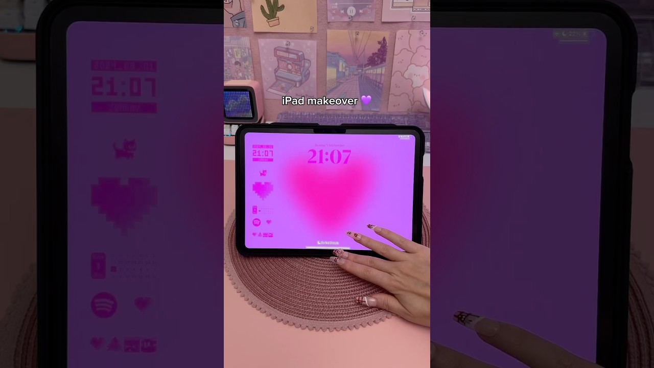 iPad makeover 💜 aesthetic homescreen | lockscreen widgets | iPad accessories | iPad case | procreate