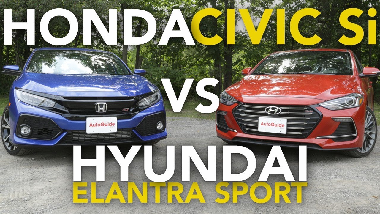 2018 Honda Civic Si vs Hyundai Elantra Sport Comparison