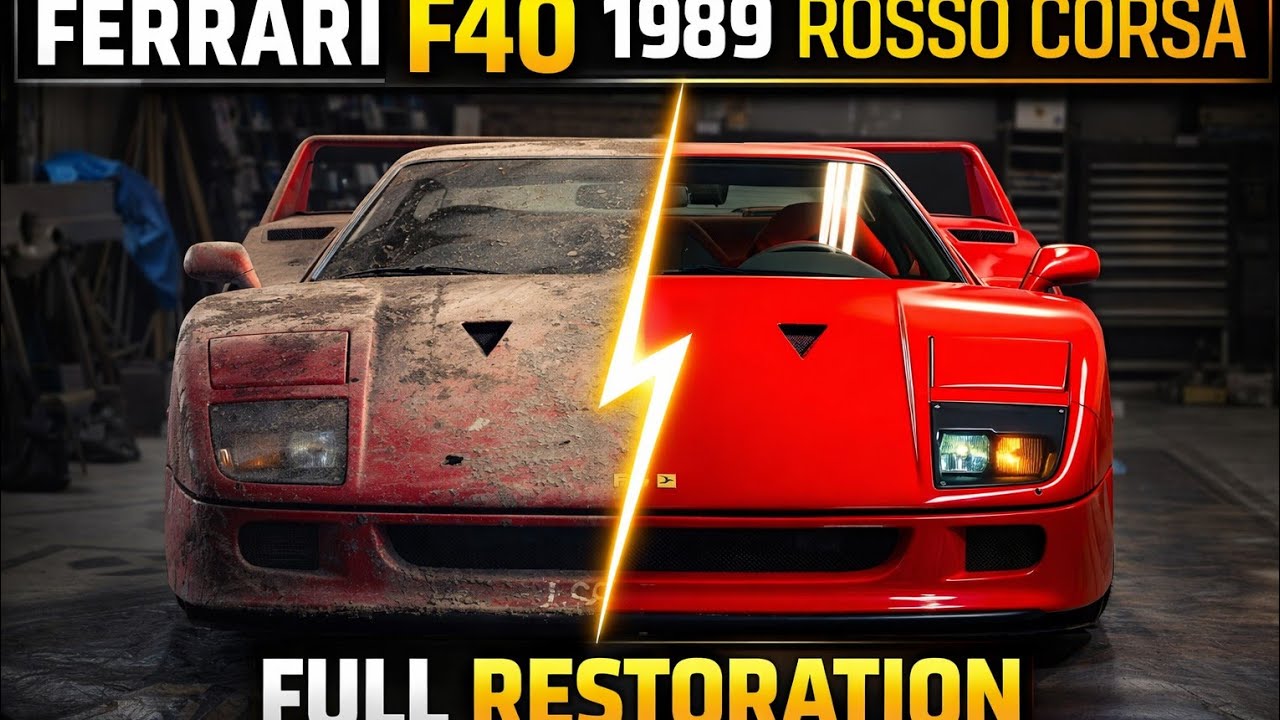 Ferrari F40 1989 Rosso Corsa | Full Car Restoration From Start to Finish