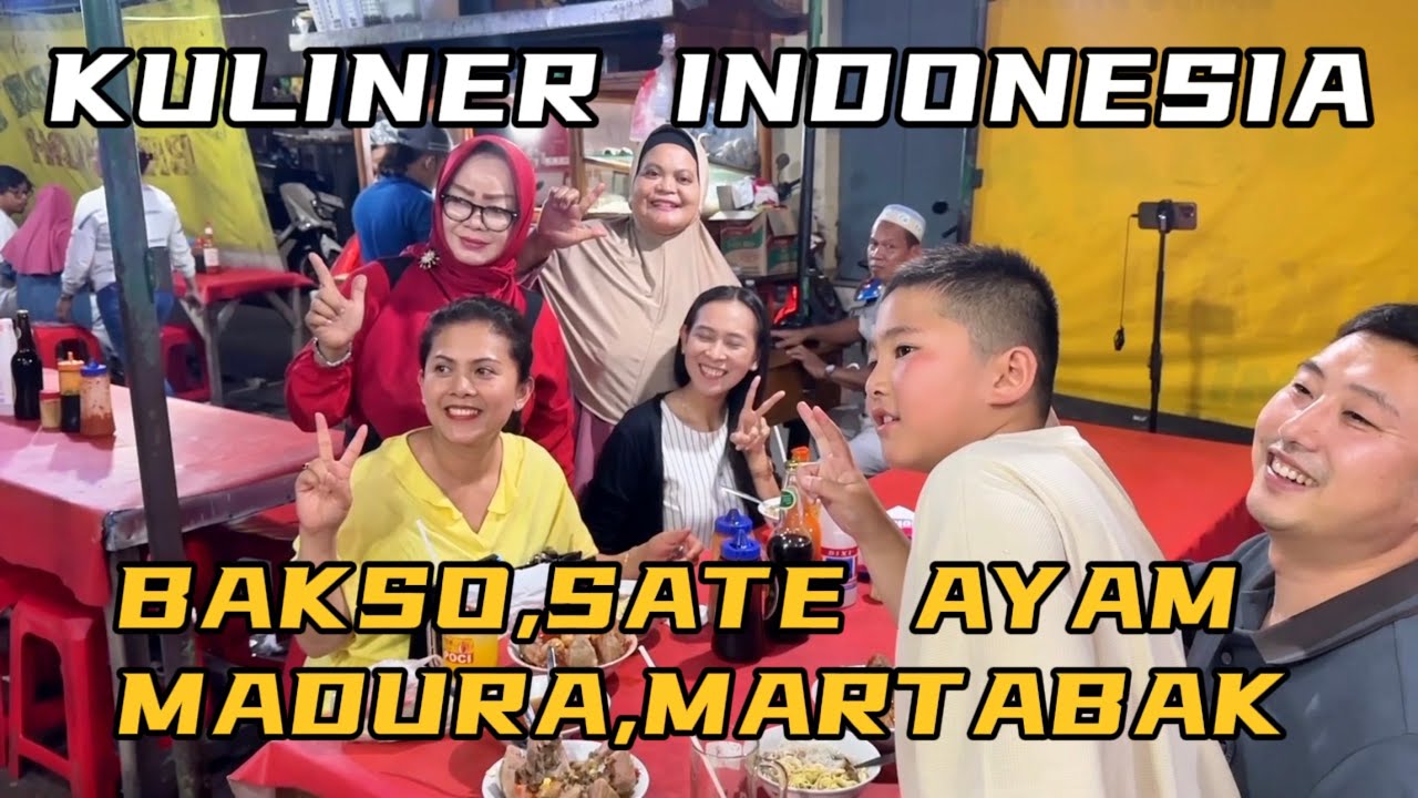 ORANG CHINA COBAIN BAKSO BERANAK, SATE MADURA, DAN MARTABAK MANIS ASLI INDONESIA, SAKSIKAN REAKSINYA