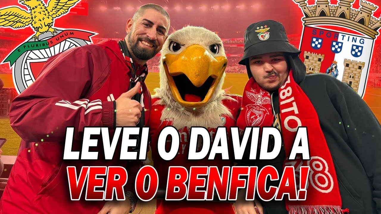 LEVEI O DAVID MADJE AO ESTÁDIO DA LUZ 🦅❤️