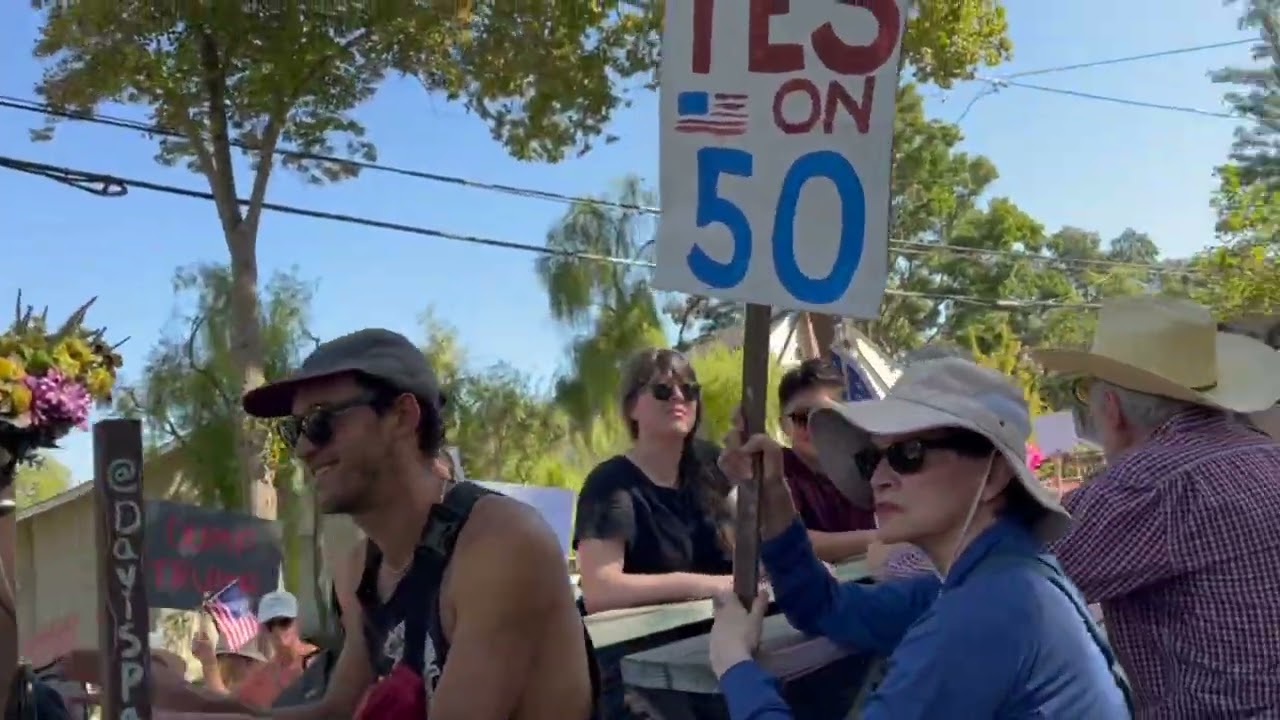 No Kings Rally, Davis, CA, October 18, 2025