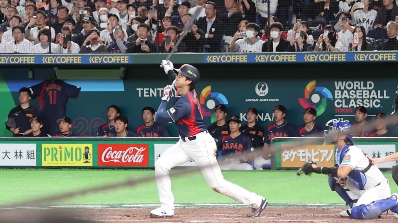 【WBC2026】台湾戦 大谷翔平選手の満塁ホームランと迎えるベンチ【井端監督ニコニコ】