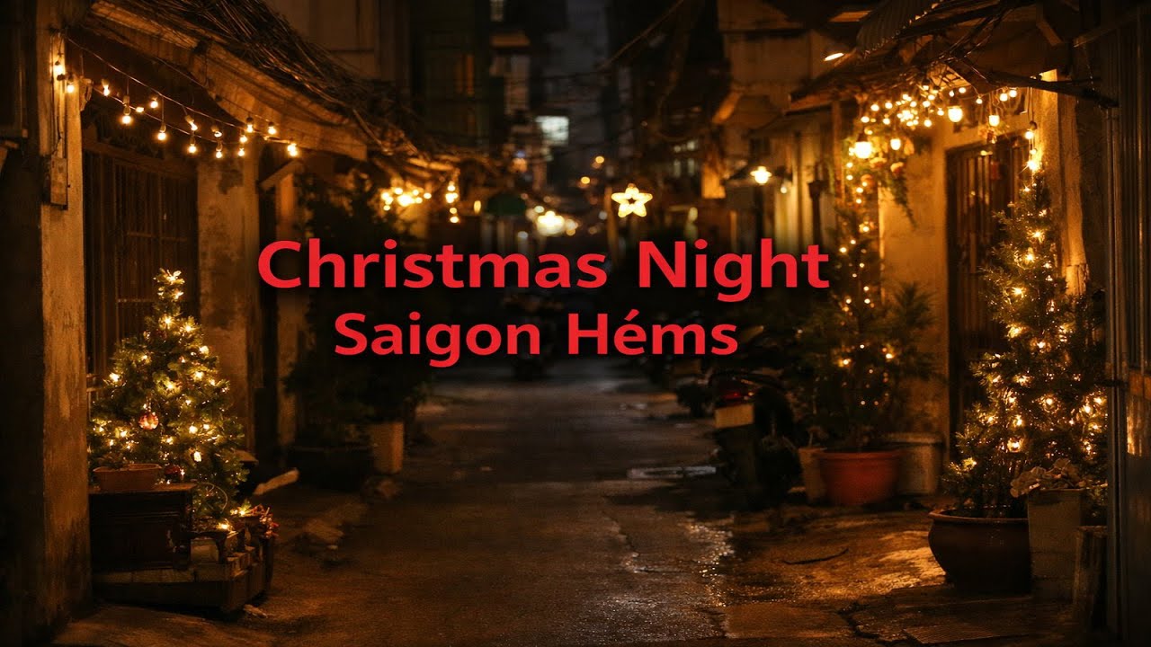 🎄 Christmas Night Ride Through Saigon Hẻms | Quiet Lights, Motorbike POV (2026)