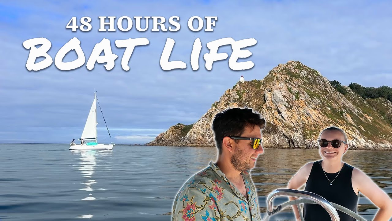 48 hours of BOAT LIFE - last day in Spain and setting sail for Portugal | Ep 48